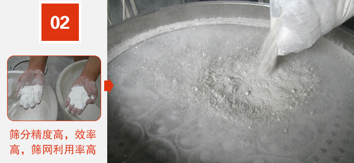 篩分精度高,效率高,篩網利用率高。